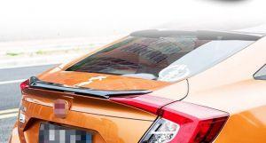 Спойлер на крышку багажника Carbon Style для Honda Civic седан 2016-